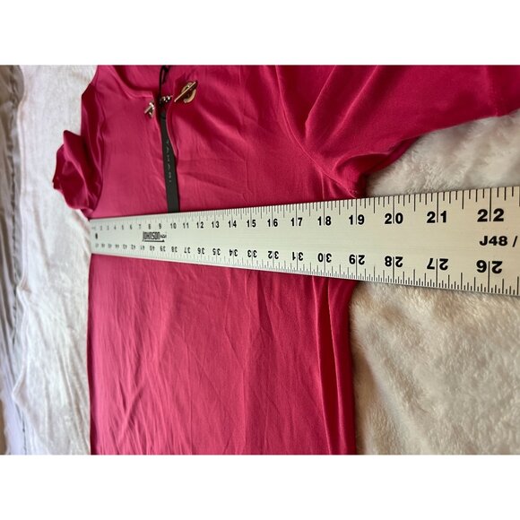 Tahari Womens Pink Short-Sleeve Keyhole Neck Top Medium Stretch Lightweight New - Picture 5 of 8